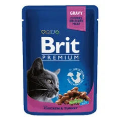 Brit Premium Chicken & Turkey konservai katėms