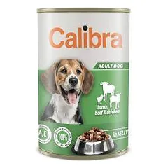 Calibra Dog Can Lamb, Beef & Chicken drėgnas maistas šunims, 1,24 kg