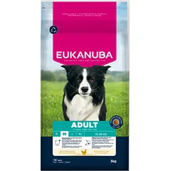 Eukanuba Life Care Medium Adult sausas maistas vidutinių veislių šunims su vištiena, 3 kg