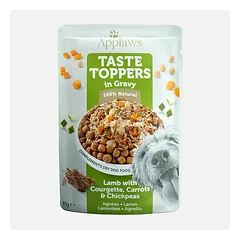 Applaws Dog Taste Toppers In Gravy Jautiena su cukinijomis, morkomis ir avinžirniais padaže, 85 g