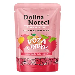 Dolina Noteci Superfood šlapias maistas mažų veislių šunims su ožkos ir kalakuto mėsa, 100 g