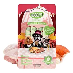 MOOCHIE Love Puree Creamy Chicken &amp; Lobster 4x15g vištienos ir omaro skonio šunų skanėstai