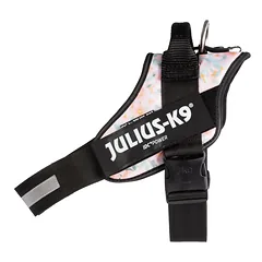 Julius - K9 IDC Powerharness Pretty - šunų pakinktai su atšvaitais, gėlių raštas, Mini — 5 nuotrauka