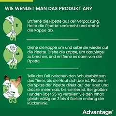 Advantage® 400 šunims, nuo 25 kg, Ekonominė pakuotė: 2 x 4 pipetės x 4,0 ml — 5 nuotrauka
