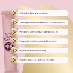 DELICKCIOUS kreminiai skanėstai su tunu ir alijošiumi suaugusioms katėms (4x15 g), 60 g — 3 nuotrauka