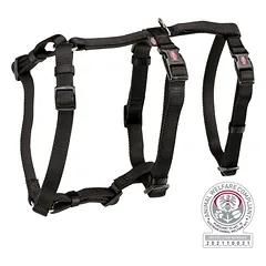 TRIXIE Panic petnešos su apsauga nuo pabėgimo, M-L 50-75 cm-20 mm, juodos parduotuvėje bikuva.lt