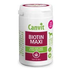 Canvit Biotin Maxi N76 papildai šunų kailio ir odos priežiūrai, 230 g