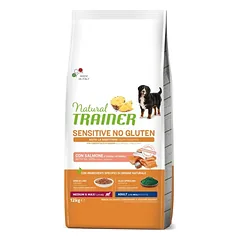 Natural Trainer Sensitive Medium/Maxi Adult Salmon (lašiša) sausas pašaras šunims 12kg, 12 kg — 2 nuotrauka