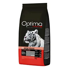 OPTIMA Nova Cat Mature Sterilised sausas ėdalas sterilizuotoms ir vyresnėms nei 7 metų katėms