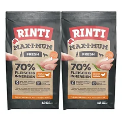 RINTI MAX-I-MUM Chicken su vištiena2 x 12 kg