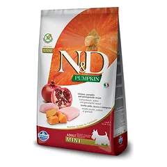 Farmina N&D Pumpkin Grain Free šunims VIKIS IR POMEGRANATAI ADULT MINI 2,5kg