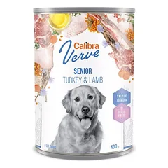 CALIBRA Dog Verve GF Senior Turkey&Lamb 400 g Šlapias ėdalas be grūdų su kalakutiena ir ėriena vyresniems šunims