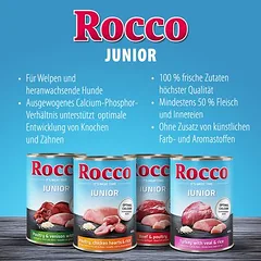 Rocco Junior drėgnas maistas šuniukams 6 x 800 g — 2 nuotrauka