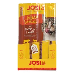 JOSICAT Meat Sticks skanėstai katėms su jautiena ir ėriena 35g