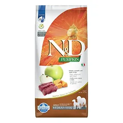 Farmina N&D Medium Maxi Adult Venison, Pumpkin & Apple sausas maistas šunims