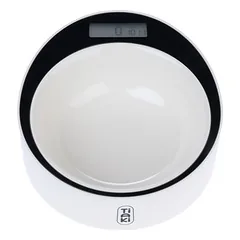 TIAKI išmanusis dubenėlis su svarstyklėmis, apie L 22 x B 24,5 x H 8 cm — 5 nuotrauka