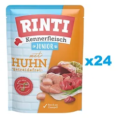 RINTI Kennerfleisch Junior Chicken vištiena 24x400 g