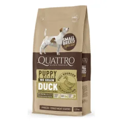 Quattro Grain Free sausas pašaras su antiena šuniukams ir maitinančioms kalėms