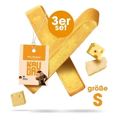 KAUDAS sūrio kramtymo lazdelė šunims - kietas sūris, valanti dantis ir natūrali, Vidutiniams 11–25 kg — 3 nuotrauka