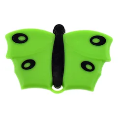 V7 Butterfly šepetys - puikiai tinka drabužiams, Zielony / Mini — 3 nuotrauka