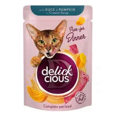Delickcious konservai su antiena ir moliūgais katėms