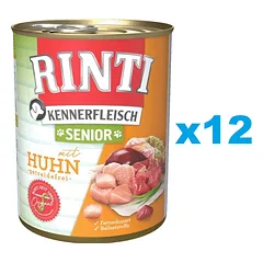 RINTI Kennerfleish Senior Chicken 12x400 g su vištiena vyresniems šunims