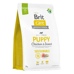 BRIT Care Sustainable Puppy su vištiena ir vabzdžiais 3 kg