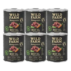 WILD FARM Monoprotein Beef 6x800g hipoalerginis maistas šunims