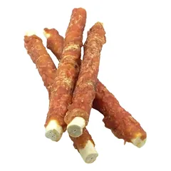 Real Dog SNACKS Žaliaminės odos ritinys su triušiena 25cm 500g
