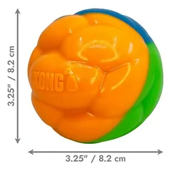 KONG Twistz High-Viz Ball ryškiaspalvis kamuolys šunims, 1 vnt. — 4 nuotrauka
