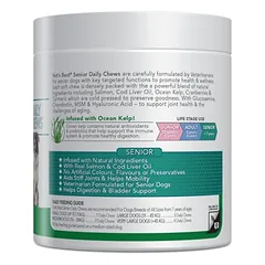Vet's Best Senior Daily Chews su lašiša, skanėstai šunims, > 250 g — 4 nuotrauka