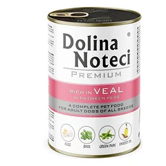 DOLINA NOTECI Premium Veršiena su žaliaisiais žirneliais 12x400 g