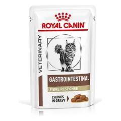 Royal Canin Veterinary Feline Gastrointestinal Fiber Response in Soße