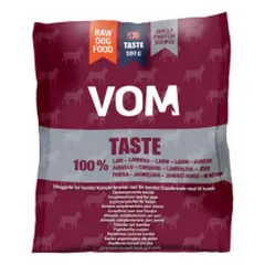 VOM Taste 100% šaldytas pašaras su ėriena šunims - Zoobazė