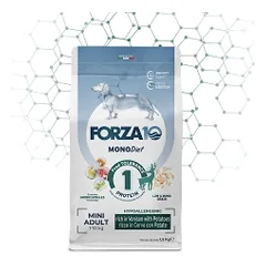 FORZA10 Monodiet Mini Adult sausas maistas šunims su elniena ir bulvėmis