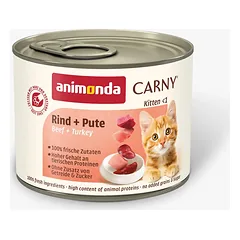 Animonda Carny Kitten – konservai kačiukams su jautiena ir kalakutiena, 200 g