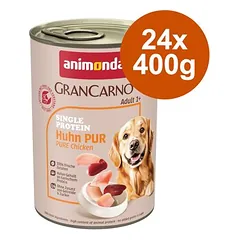 Animonda GranCarno Adult Single Protein ekonominė pakuotė, drėgnas maistas šunims 24 x 400 g