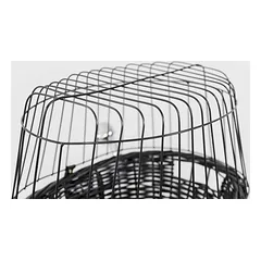 Trixie Bicycle basket with lattice transportavimo krepšys šunims, tvirtinamas prie dviračio, juodas, 50 × 41 × 35 cm — 3 nuotrauka