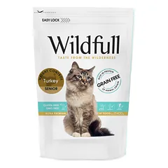 Wildfull Cat Turkey Senior sausas pašaras katėms 400 g