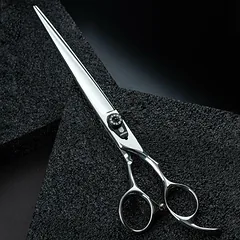Jargem Strong Straight Scissors - tvirti kirpimo žirklės su ilgais ašmenimis ir dekoratyviniu varžtu