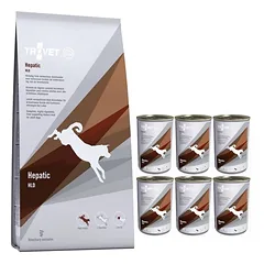 TROVET HLD Hepatic (šuniui) 12,5kg + 6x400g
