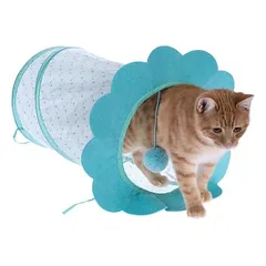 TIAKI gėlės formos tunelis katėms, Ø 25 x L 45 cm — 3 nuotrauka