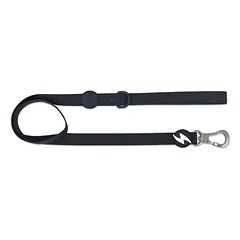Dashi Colorflex pavadėlis juodas 120cm - miesto, atsparus vandeniui šuns pavadėlis, juodas