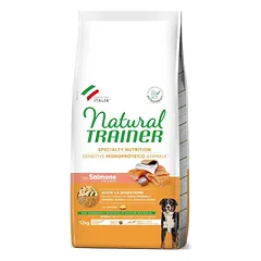 NATURAL TRAINER ADULT DOG SENSITIVE NO GLUTEN M/M SALMON (lašiša) 3kg. – 12kg.