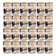 WIEJSKA ZAGRODA vienas baltymas kalakutiena šlapias maistas kačiukams 24x400 g