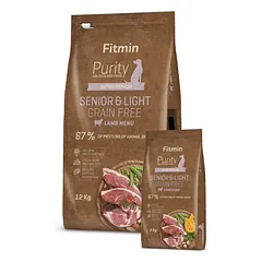 Fitmin Purity Senior & Light Lamb sausas maistas šunims