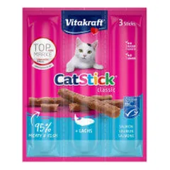 Vitakraft Cat Sticks skanėstai su lašiša ir upėtakiu katėms - Pet24