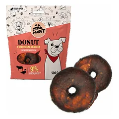Mr.Bandit Donut su jautiena ir antiena, skanėstai šunims 500 g parduotuvėje 1petshop.lt