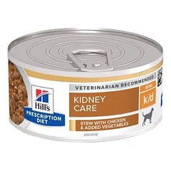 Hill's Prescription Diet k/d Kidney Care troškinys su vištiena, drėgnas maistas šunims, 200 - 399 g — 4 nuotrauka