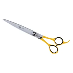Geib Crab Straight Scissors Level 1 - straight scissors for animal grooming with a single-sided micro-grind.